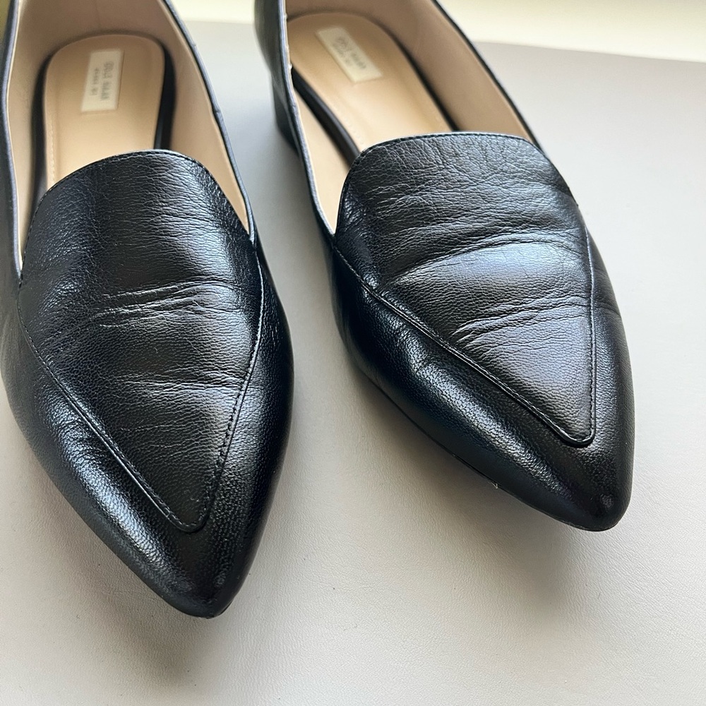 Cole Haan Women's Black Leather Flats - Picture 2 of 7